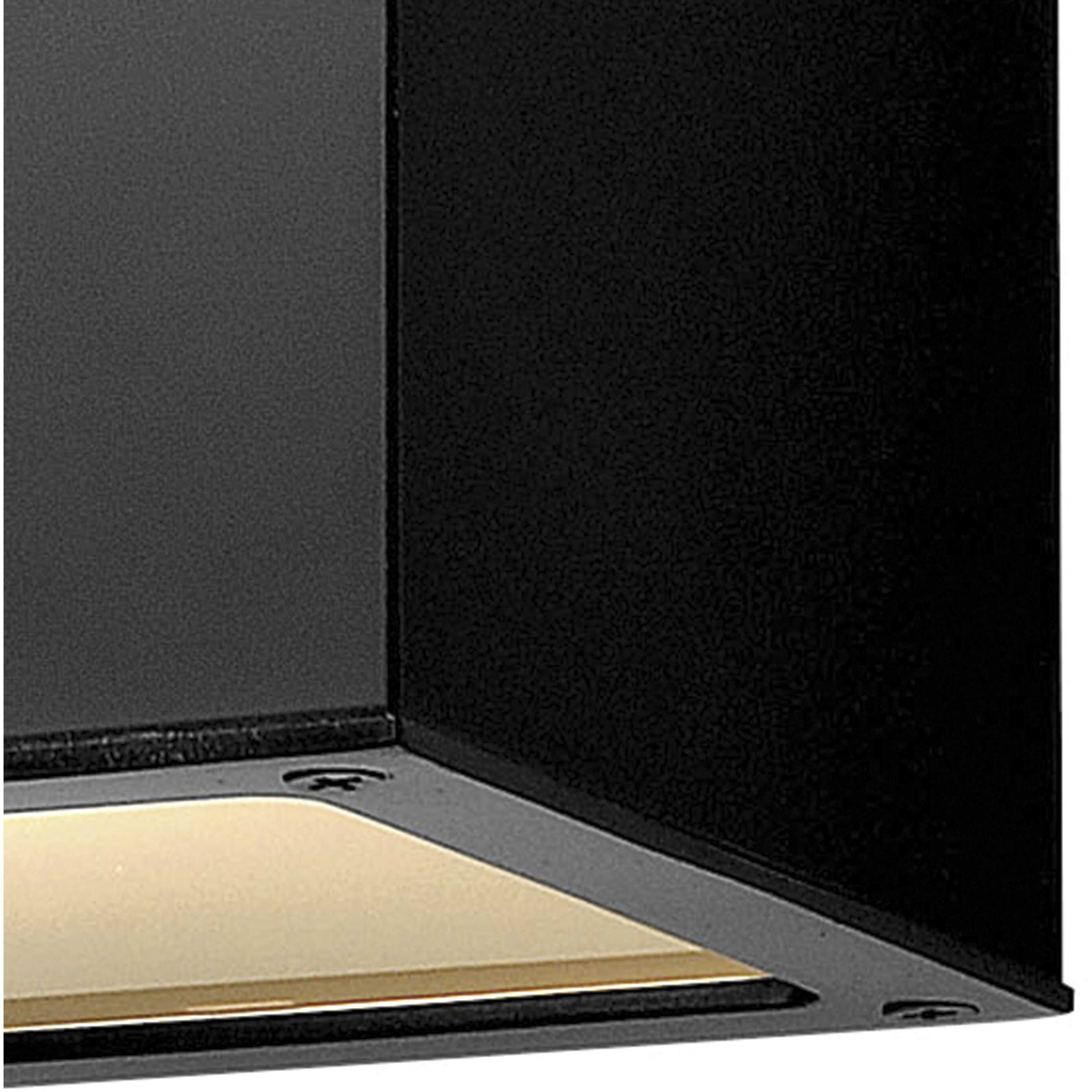 Kube LED 6 inch Satin Black Outdoor Wall Mount Lantern, Up/Down Light