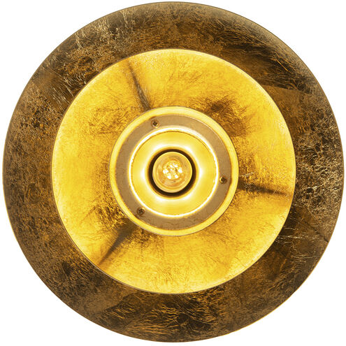 Rancho Mirage LED 12 inch Matte Black and Weathered Brass Flush Mount Ceiling Light