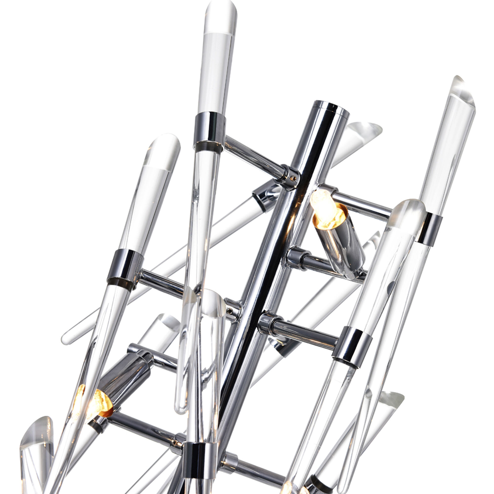 Icicle 25 inch 40.00 watt Chrome Table Lamp Portable Light