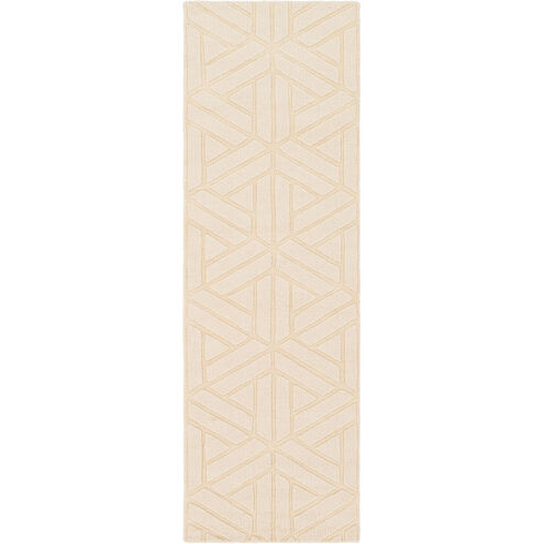 Mystique 96 X 30 inch Neutral Runner, Wool