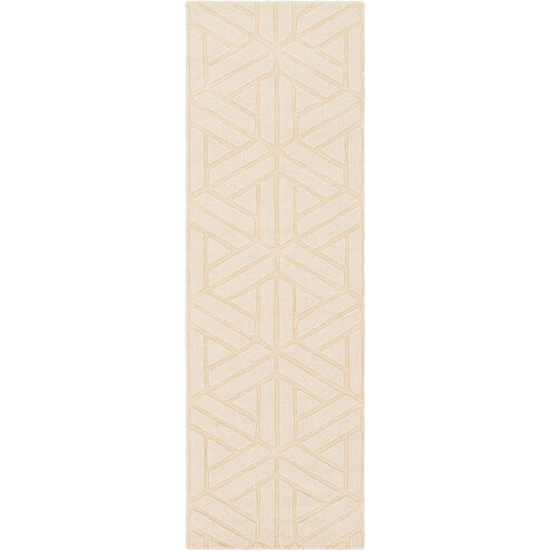 Mystique 96 X 30 inch Neutral Runner, Wool