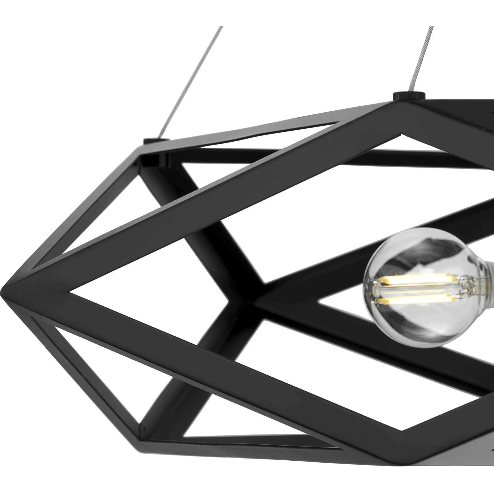 Saucedo 5 Light 24.5 inch Matte Black Pendant Ceiling Light, Design Series