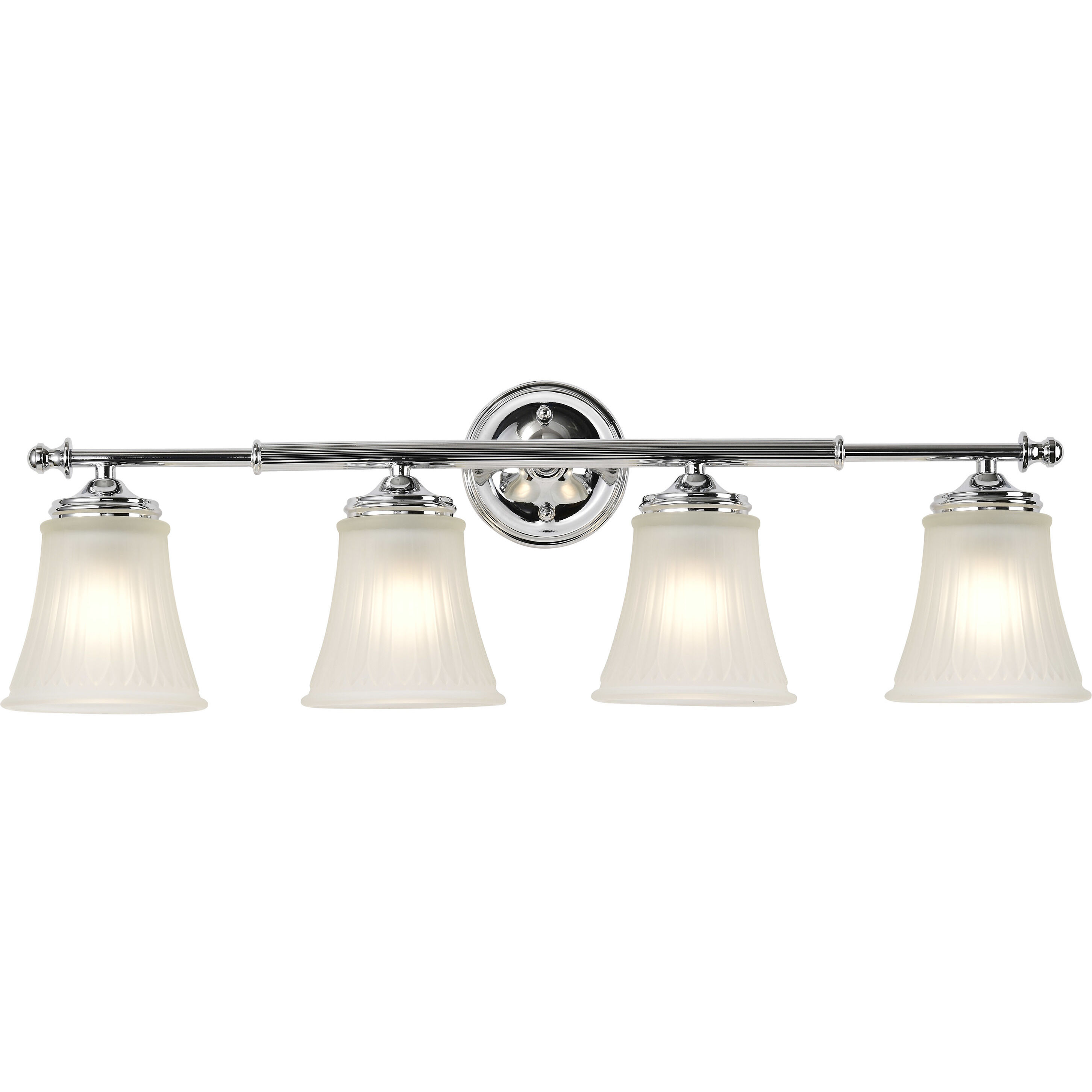 Teller 4 Light 28.5 inch Polished Chrome Vanity Light Wall Light
