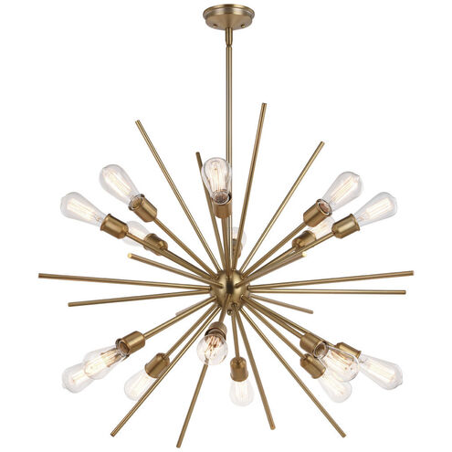 Estelle LED 36 inch Natural Brass Pendant Ceiling Light