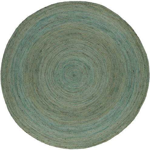 Brice 36 inch Mint/Dark Brown Rugs, Jute