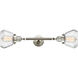 Franklin Restoration Fulton LED 17 inch Brushed Satin Nickel Bath Vanity Light Wall Light in Clear Glass, Franklin Restoration