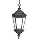 Crawford 1 Light 12 inch Black Outdoor Hanging Lantern