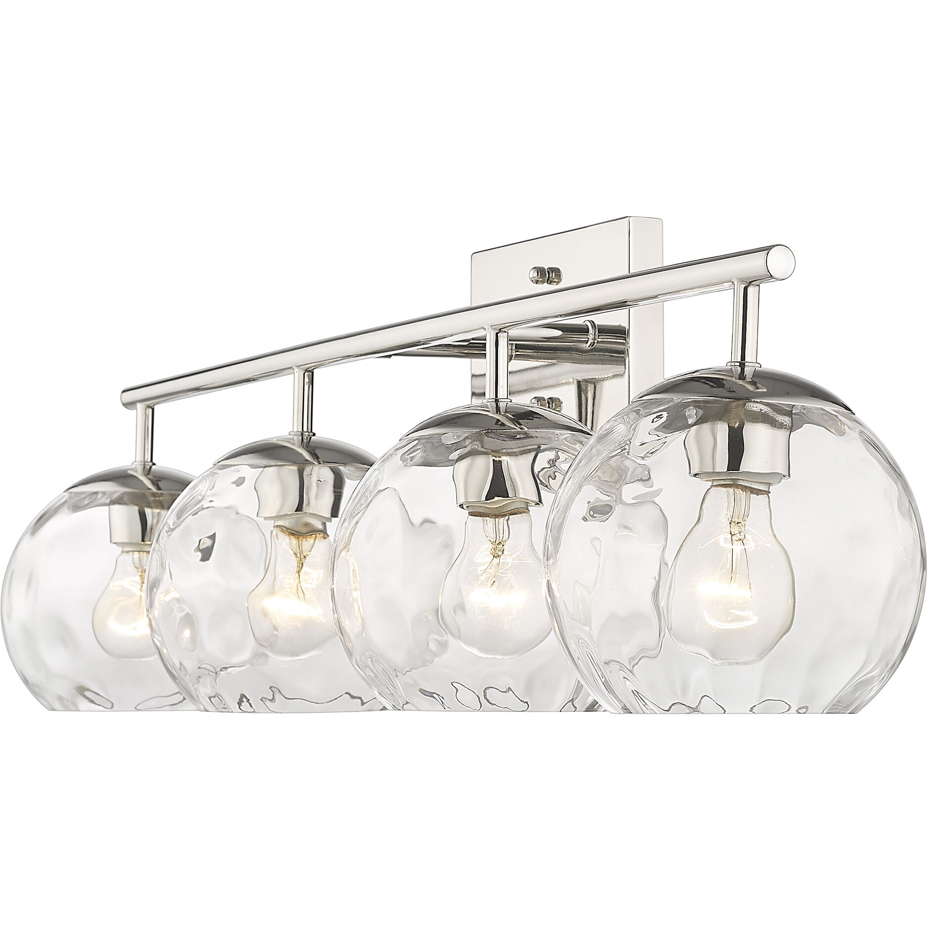 Mackenzie 4 Light 36 inch Polished Nickel Vanity Light Wall Light