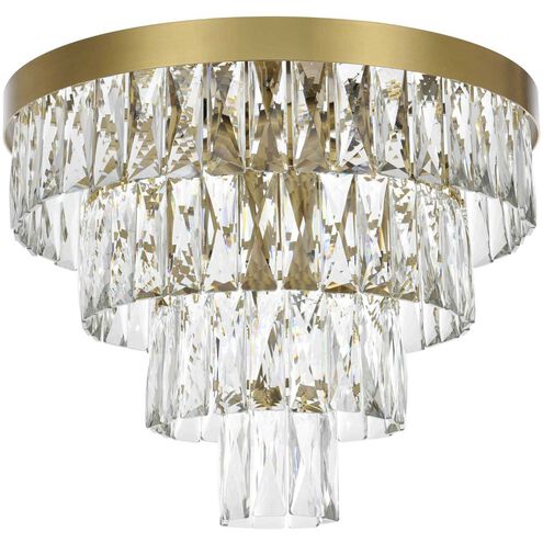 Josephine 6 Light 18 inch Satin Gold Flush Mount Ceiling Light