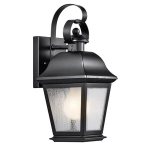 Mount Vernon 1 Light 13 inch Black Outdoor Wall, Small