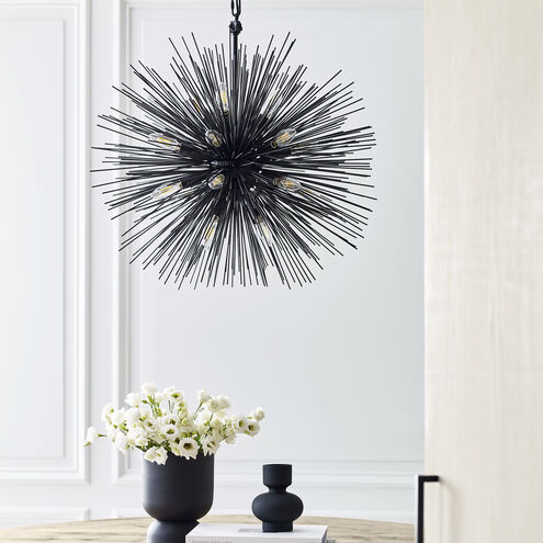 Kelly Wearstler Strada 20 Light 28 inch Aged Iron Round Chandelier Ceiling Light, Medium