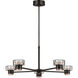 C&M by Chapman & Myers Holsted 1 Light 32 inch Aged Iron Chandelier Ceiling Light