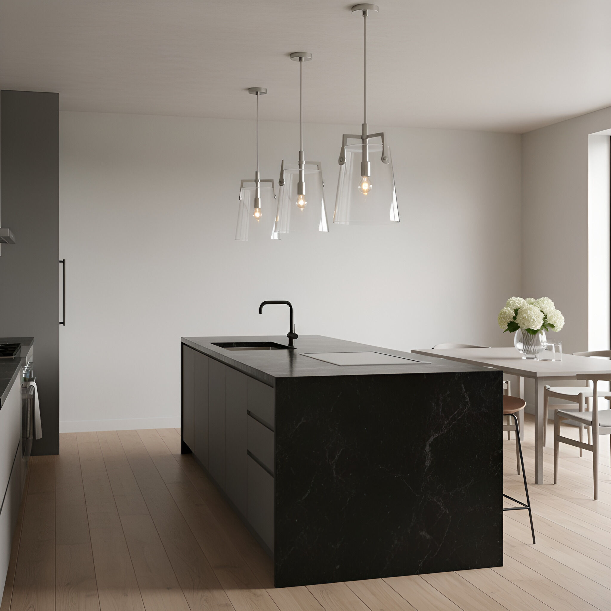 Drew & Jonathan Crofton 1 Light 10.25 inch Brushed Nickel Pendant Ceiling Light, Medium