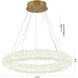 Canada LED 31 inch Brass Chandelier Ceiling Light