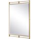 Ripoll 45.75 X 31.25 inch Antique Brass and Amber Acrylic Mirror