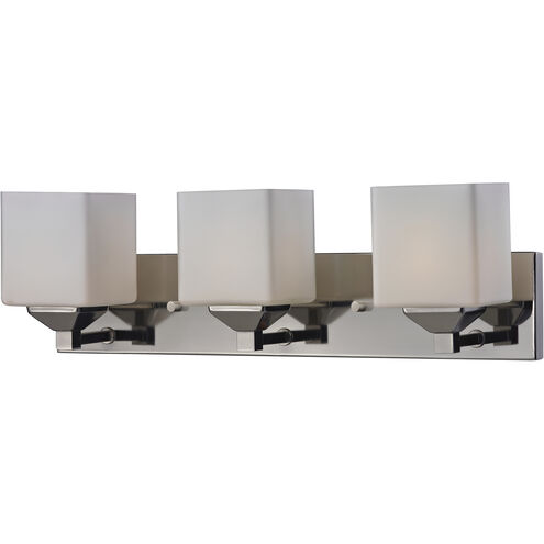 Quube 3 Light 24 inch Chrome Vanity Wall Light