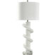 Rudnick 41 inch 150 watt White Plaster Table Lamp Portable Light 