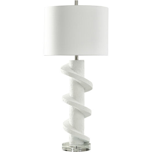 Rudnick 41 inch 150 watt White Plaster Table Lamp Portable Light