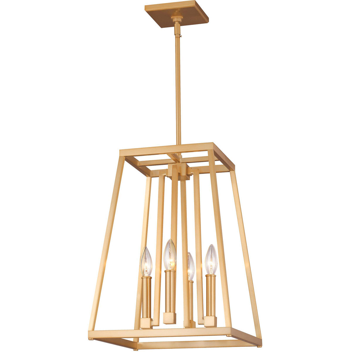 Sean Lavin Conant 4 Light 13 inch Gilded Satin Brass Indoor Pendant Lantern Ceiling Light