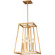 Sean Lavin Conant 4 Light 13 inch Gilded Satin Brass Indoor Pendant Lantern Ceiling Light
