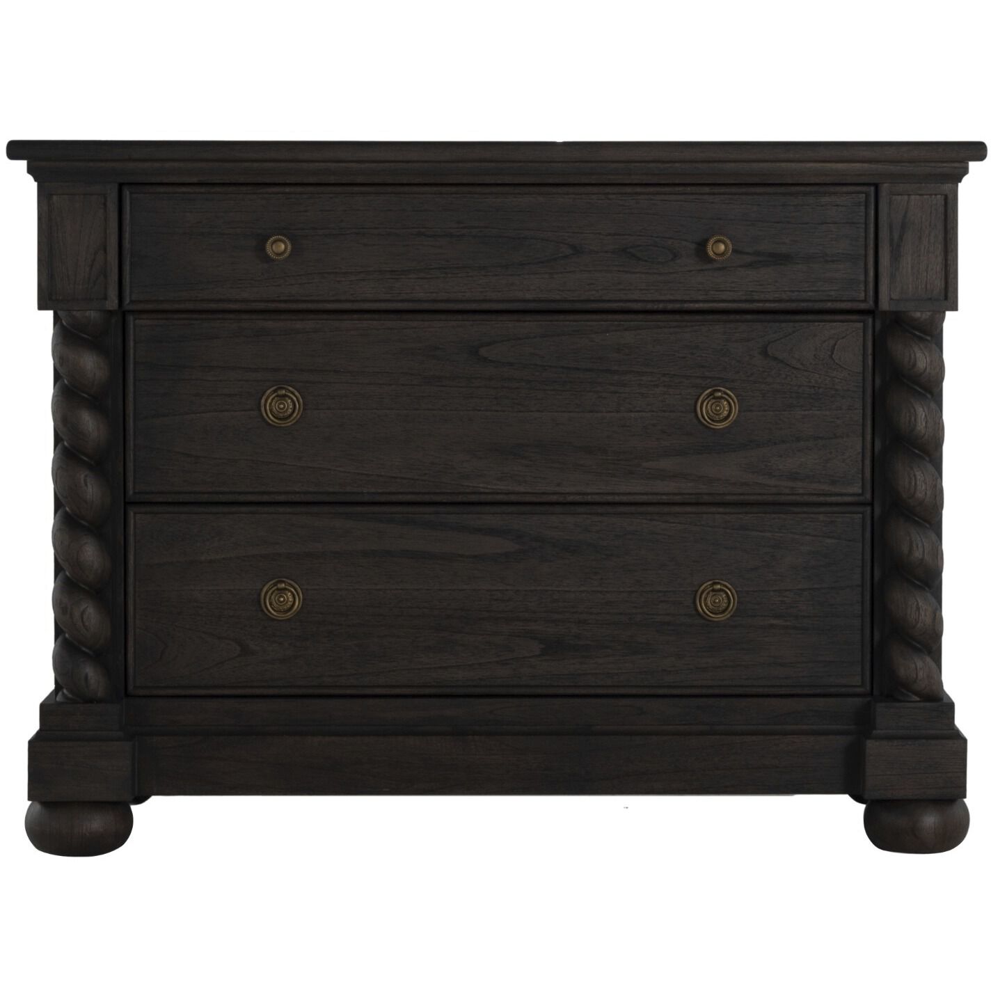 Burkhardt Cerused White / Dark Antique Bronze Chest