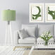 Rings of Water Green and Metallic and White Framed Art