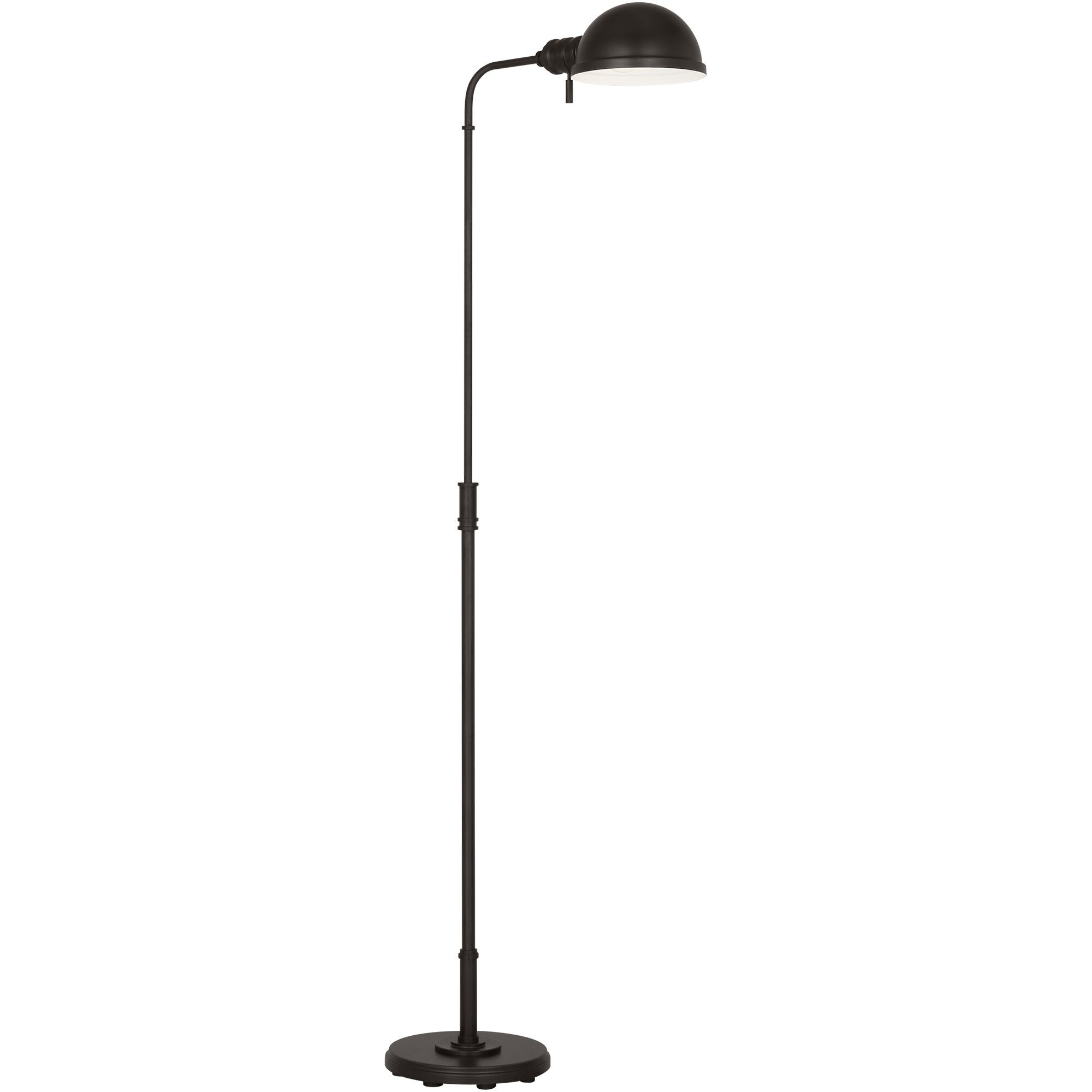 C&M by Chapman & Myers Belmont 64 inch 9.00 watt Aged Iron Floor Lamp Portable Light
