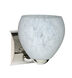 Bolla 1 Light 6 inch Chrome Mini Sconce Wall Light in Incandescent, Carrera Glass