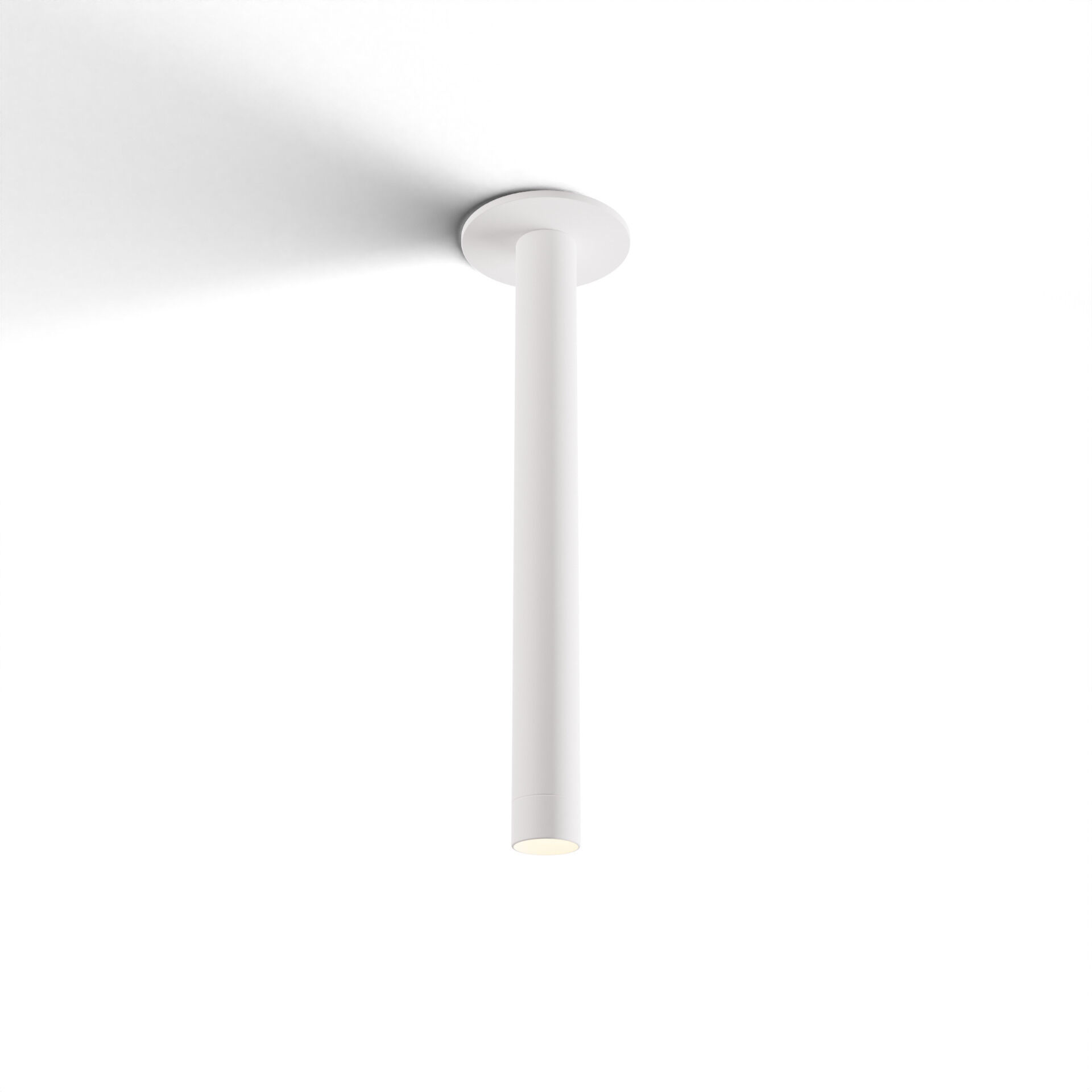 Combi LED 1.5 inch Matte White Pendant Ceiling Light, Suspension / Flush Mount 2-in-1