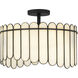 Annabelle 3 Light 16.25 inch Matte Black Pendant Ceiling Light