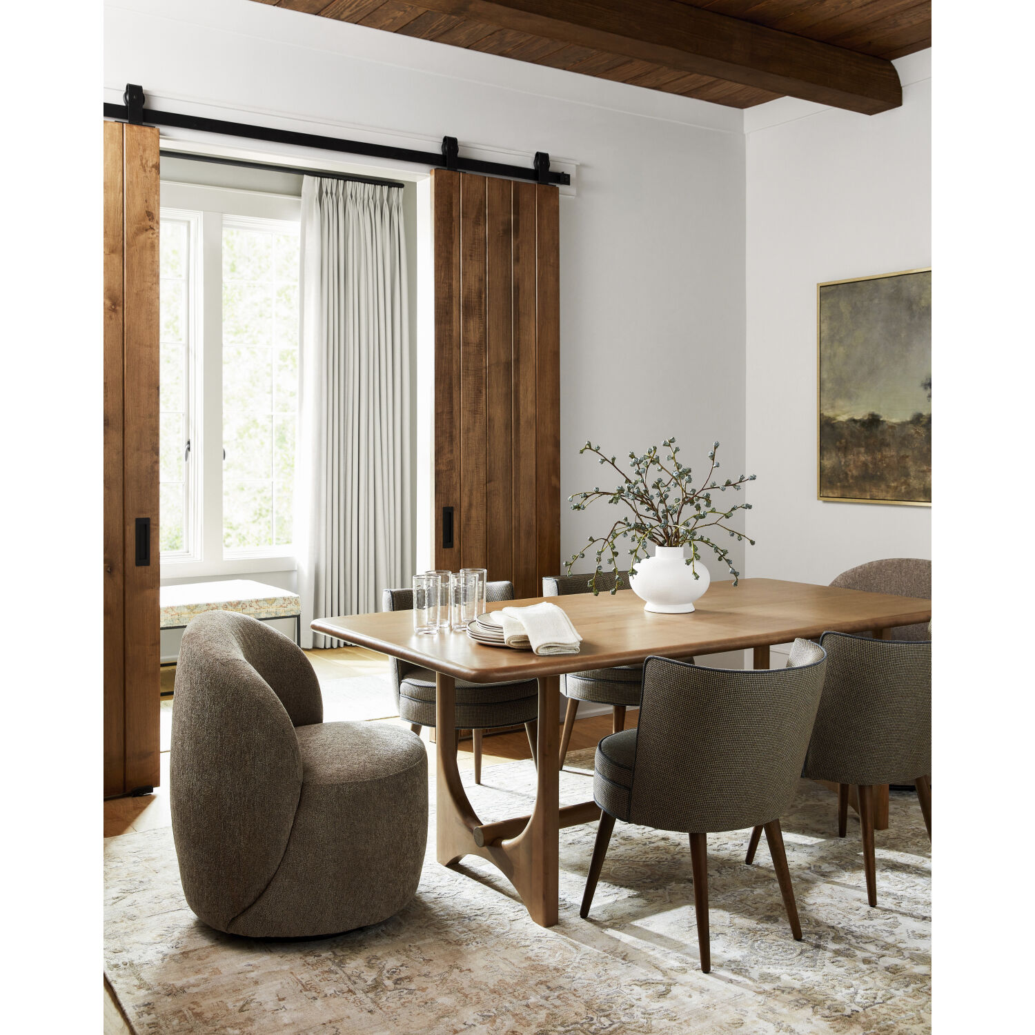 Arland 78 X 39 inch Brown Dining Table