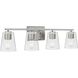 Vertex 4 Light 29 inch Brushed Nickel Bath Light Wall Light