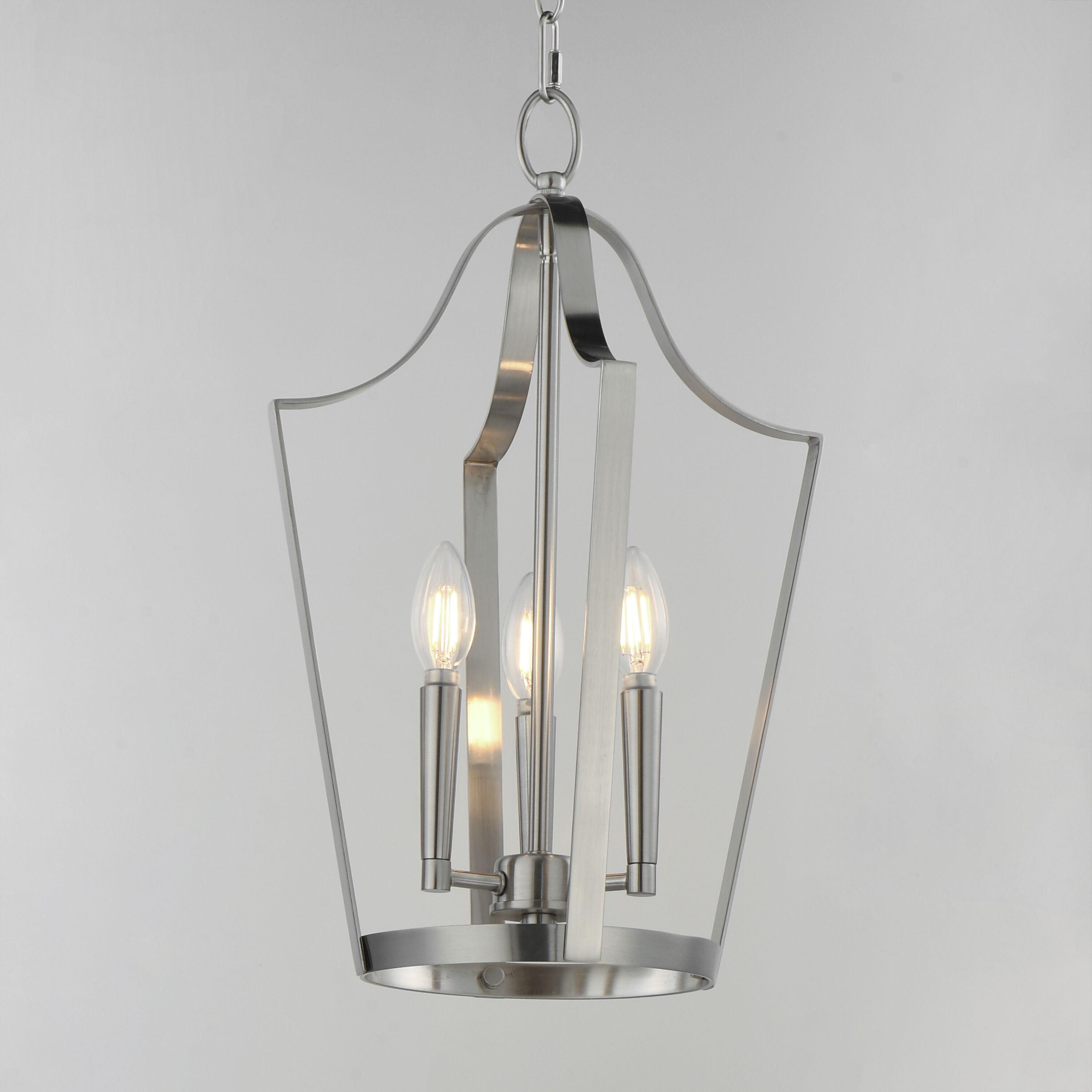 Arden 3 Light 12 inch Satin Nickel Entry Foyer Pendant Ceiling Light