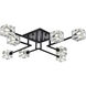 Lyra 8 Light 32 inch Black Flush Mount Ceiling Light
