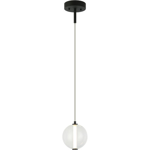 Belange LED 6 inch Matte Black Pendant Ceiling Light