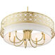 Calinda 9 Light 30 inch Soft Gold Pendant Chandelier Ceiling Light