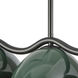 Atlas Linear Pendant Ceiling Light in Black and Pine Green