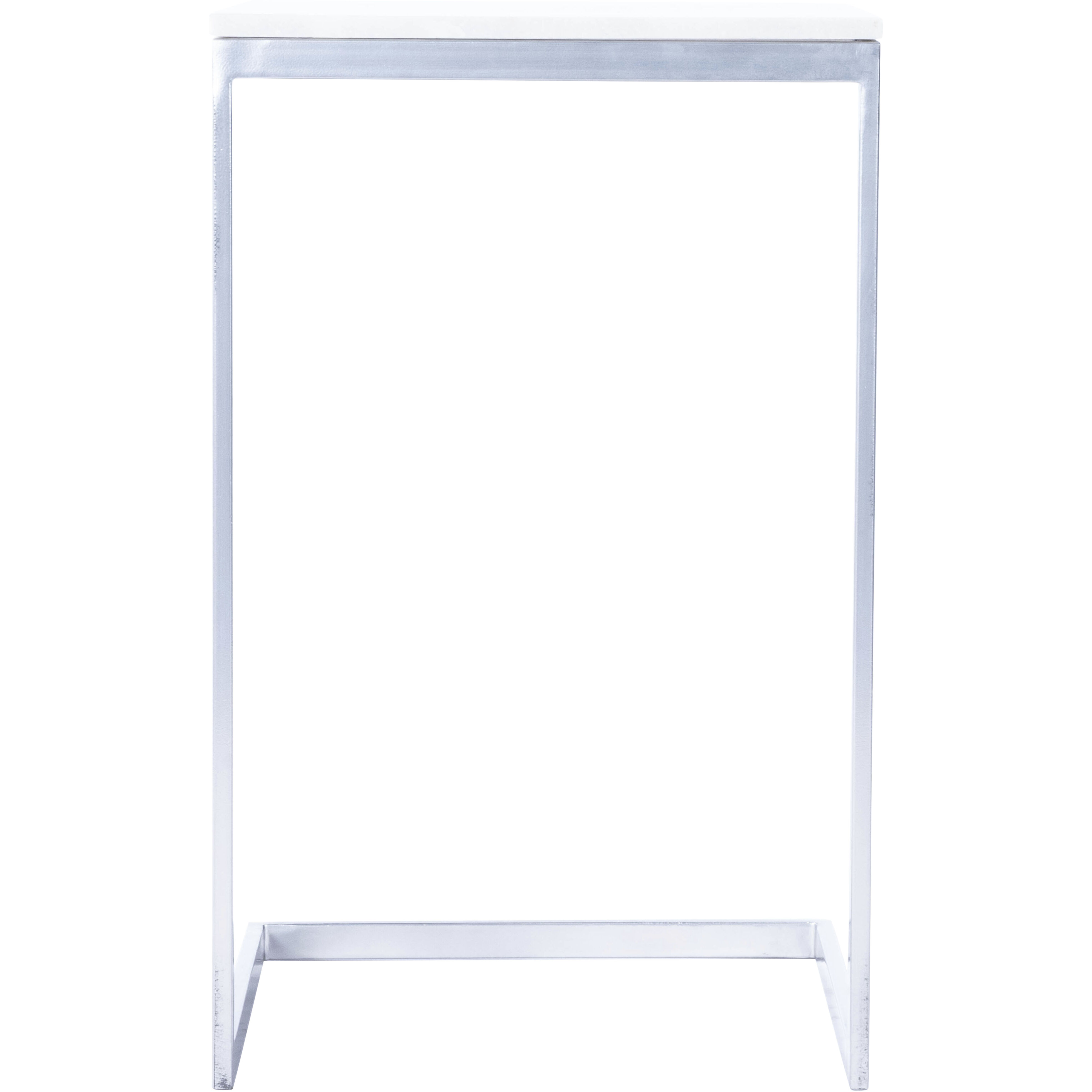Butler Loft Lawler Nickel Metal & Marble 24 X 14 inch Nickel Accent Table