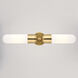 Thalia LED 24.75 inch Antique Gold Bathroom Light Wall Light
