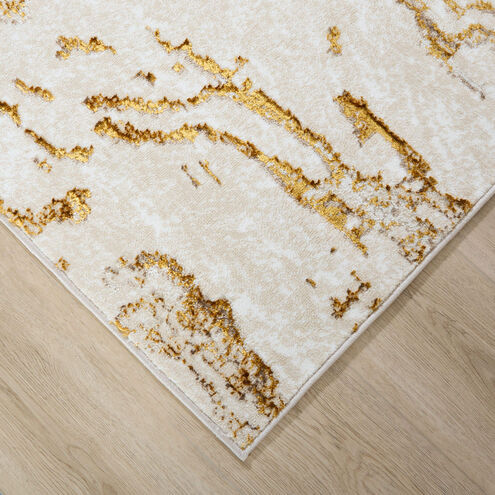 Sibel 130 X 94 inch Gold Rug in 8 x 11