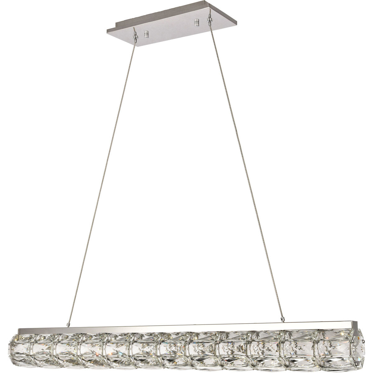 Valetta LED 37 inch Chrome Chandelier Ceiling Light