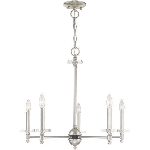 Bennington 5 Light 25 inch Brushed Nickel Chandelier Ceiling Light