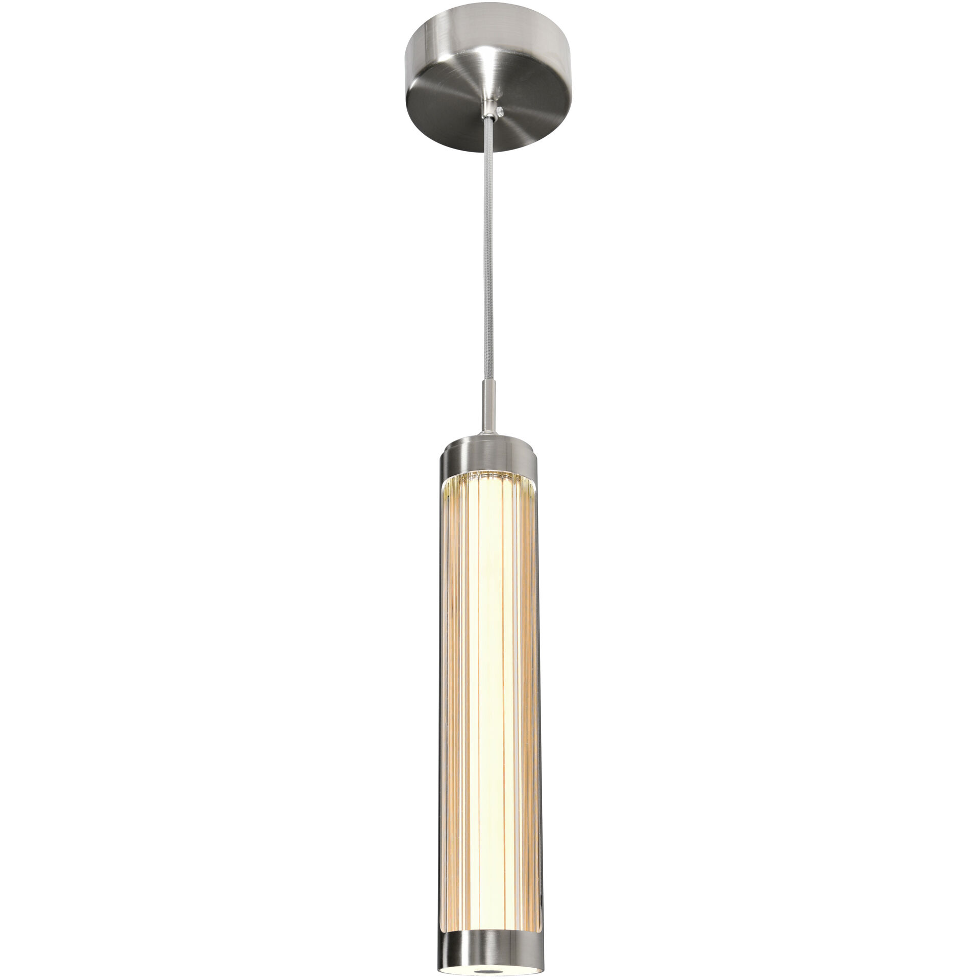 Neva LED 2.5 inch Satin Nickel Mini Pendant Ceiling Light