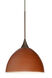 Brella LED Bronze Pendant Ceiling Light in Cherry Glass