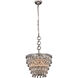 Nordic 4 Light 16 inch Antique Silver Pendant Ceiling Light, Urban Classic