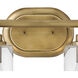 Halstead 4 Light 32 inch Heritage Brass Vanity Light Wall Light