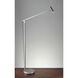 Crane 42 inch 5.00 watt Brushed Steel Floor Lamp Portable Light, ADS360