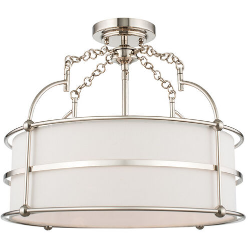 Carson 5 Light 18 inch Polished Nickel Pendant Ceiling Light