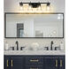 Lauren 4 Light 30.5 inch Matte Black Vanity Wall Light
