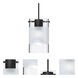 Scope 1 Light Black Cord Pendant Ceiling Light